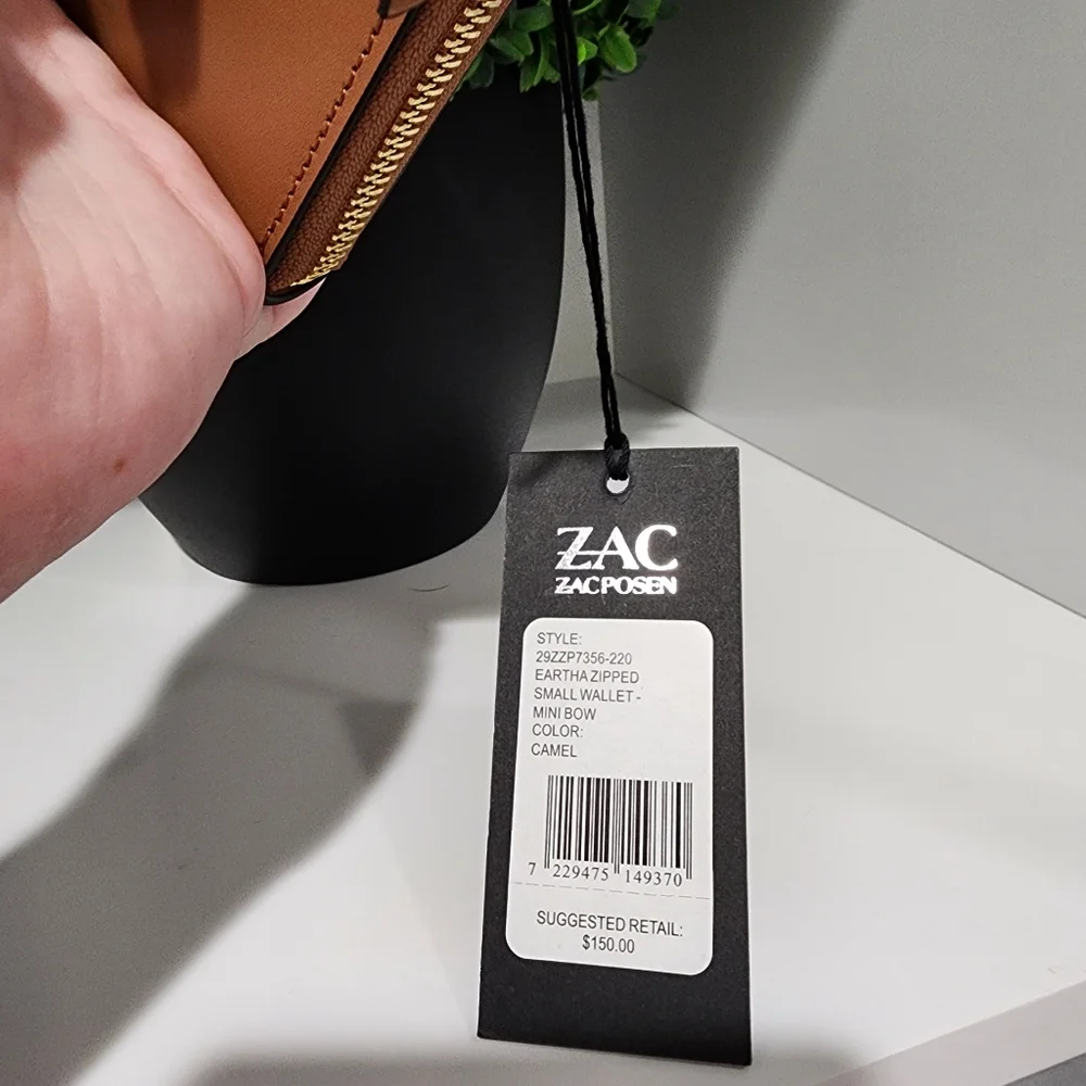 NWT Zac Posen Square Zip Wallet